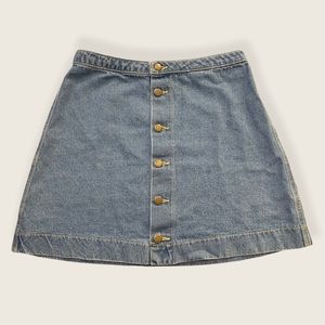 America Apparel Jean Skirt. Juniors Size Large.